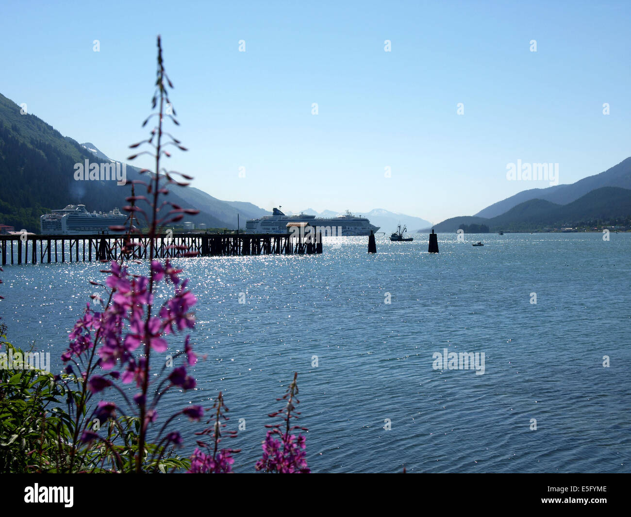 In und um Juneau, Alaska Stockfoto