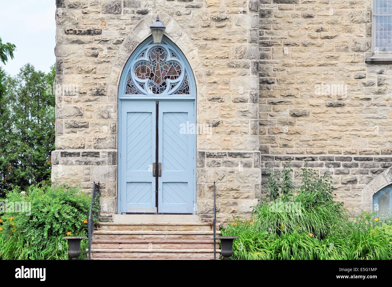 Tür zu Gottes Haus Stockfoto