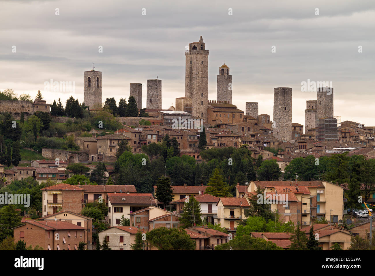 Türme von San Gimignano, Toskana, Italien Stockfoto