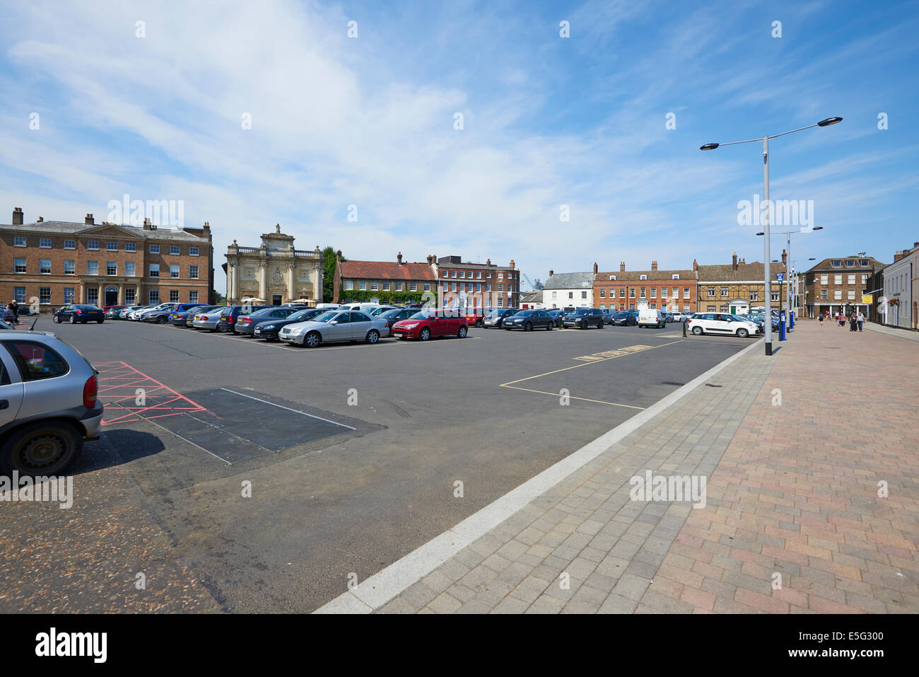 Dienstag Marktplatz Kings Lynn Norfolk UK Stockfoto