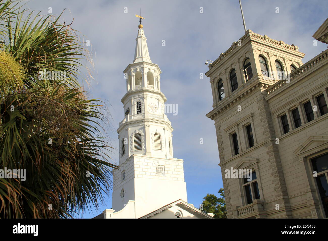 Die Innenstadt von Charleston South Carolina Stockfoto