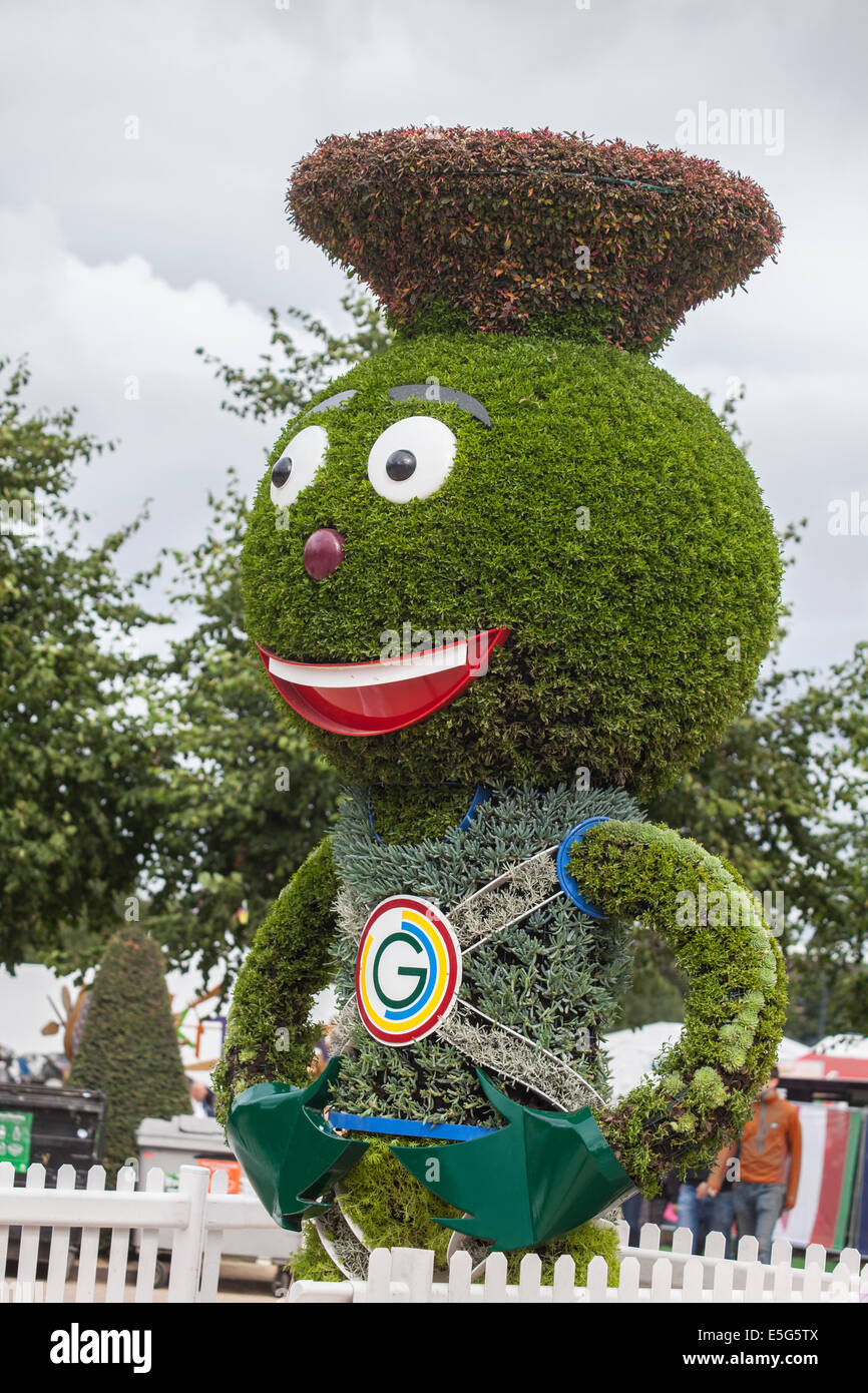 Glasgow, Schottland. 30. Juli 2014.  Formschnitt Clyde in Glasgow Green Festival 2014, ein Kulturfestival, das parallel zu den Commonwealth Games in Glasgow, Schottland. Stockfoto