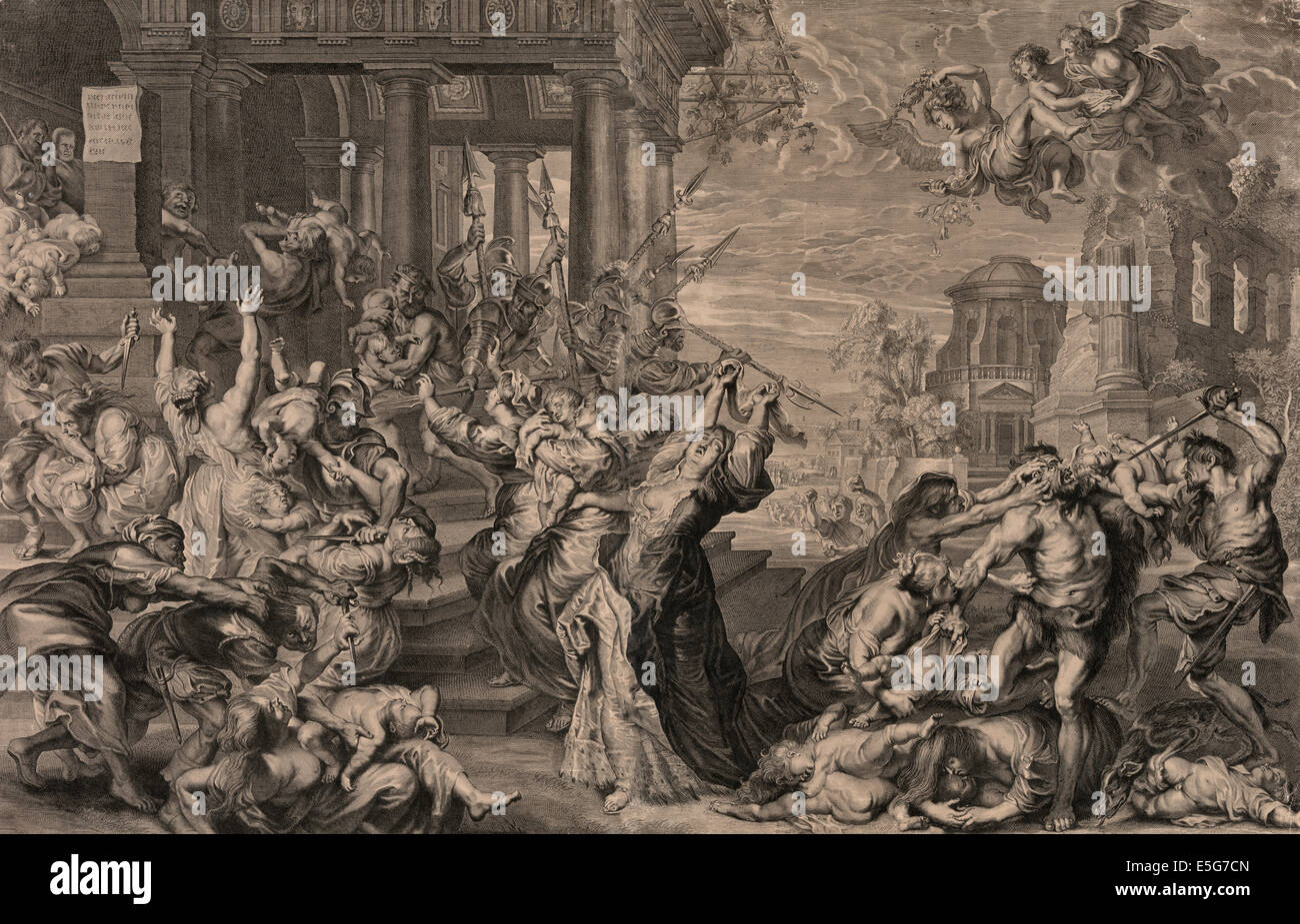 Das Massaker der unschuldigen, bestellt von König Herodes Stockfoto