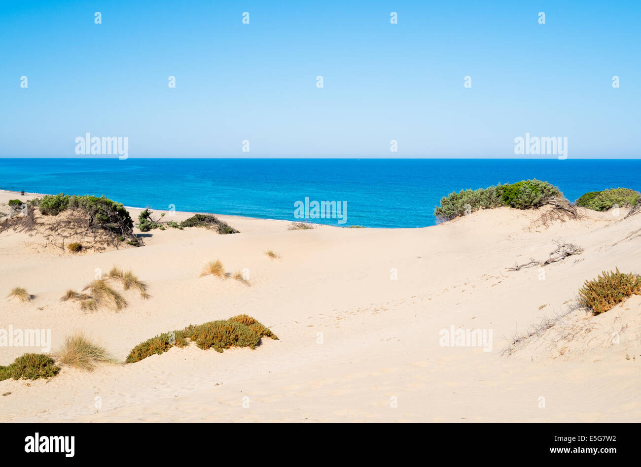 Piscinas Strand Dünen in grüne Küste, West Sardinien, Italien Stockfoto