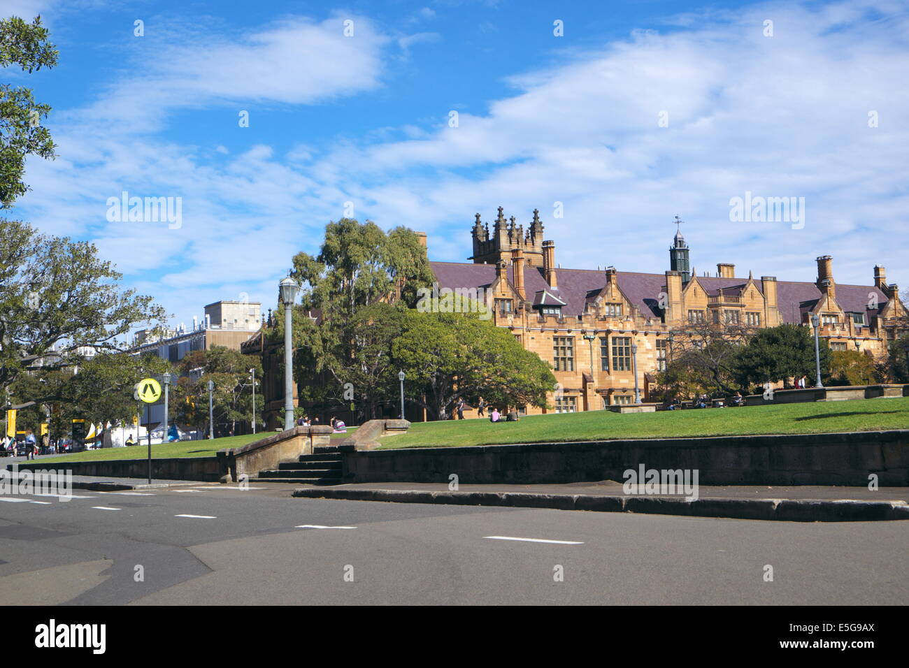 Universität von Sydney Campus und Studenten, öffentliche Universität 1850 gegründet, erste Universität Australiens, Camperown, Sydney Stockfoto