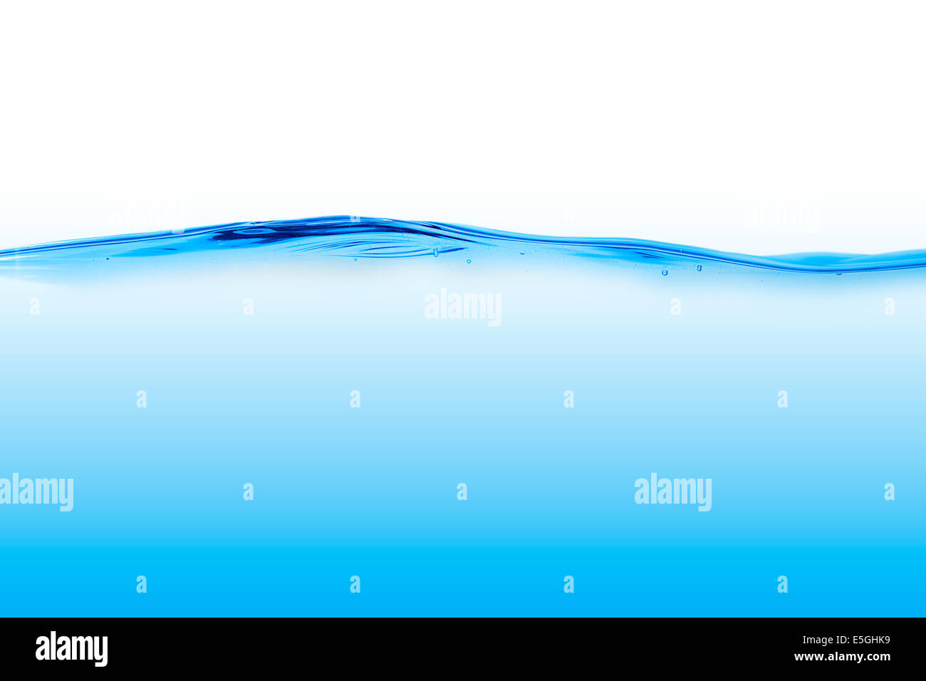 Blaue Wasserlinie Stockfoto