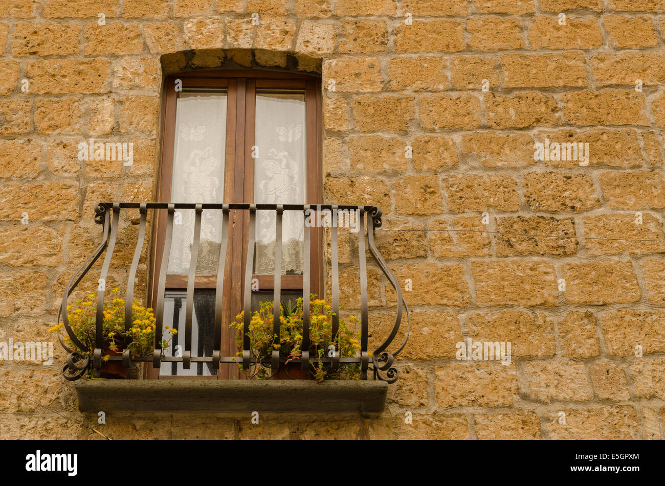 alten Balkon, Italien Stockfoto