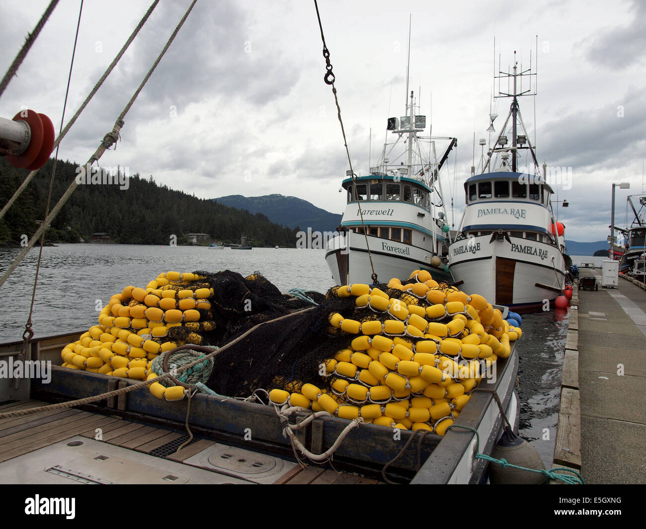 Kommerzielle Fischerei Alaska Stockfoto