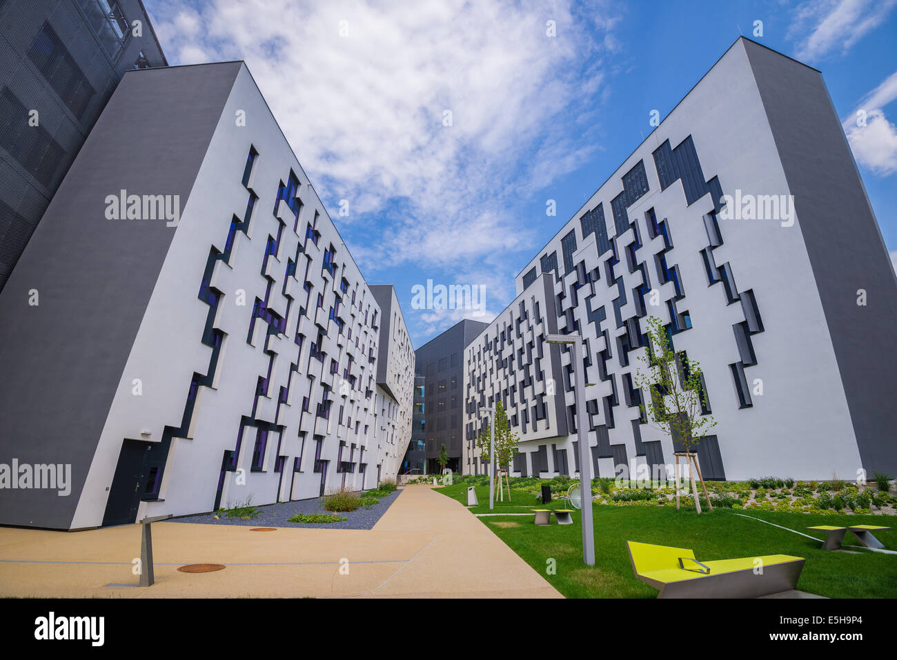Neuer Campus WU, Wirtschaftsuniversität Wien und Business Stockfoto
