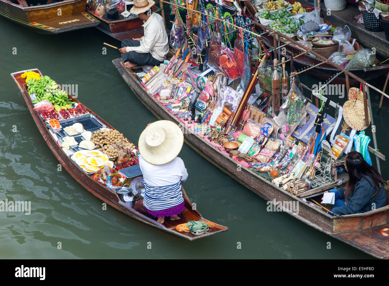 Damnoen Saduak Floating Market, Thailand Stockfoto