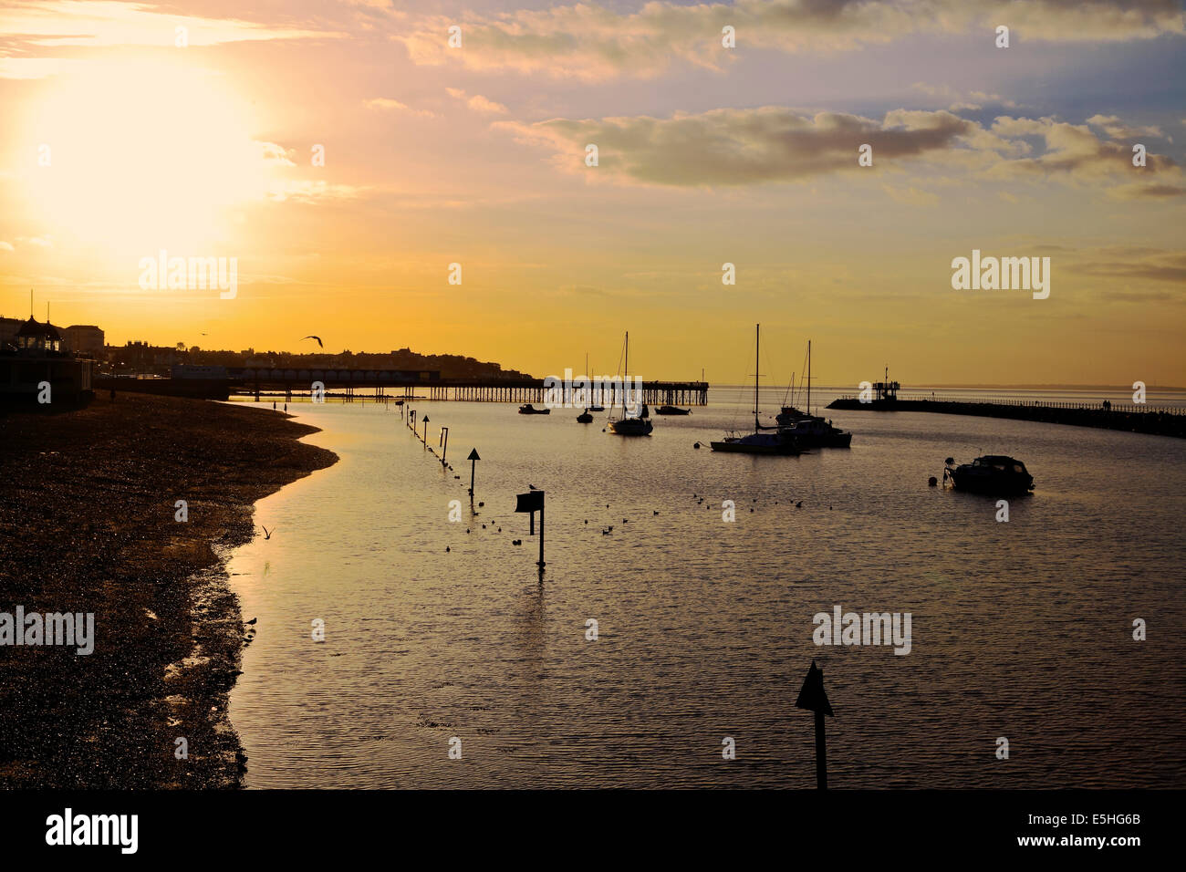 9542. Marina & Pier, Herne Bay, Kent Stockfoto
