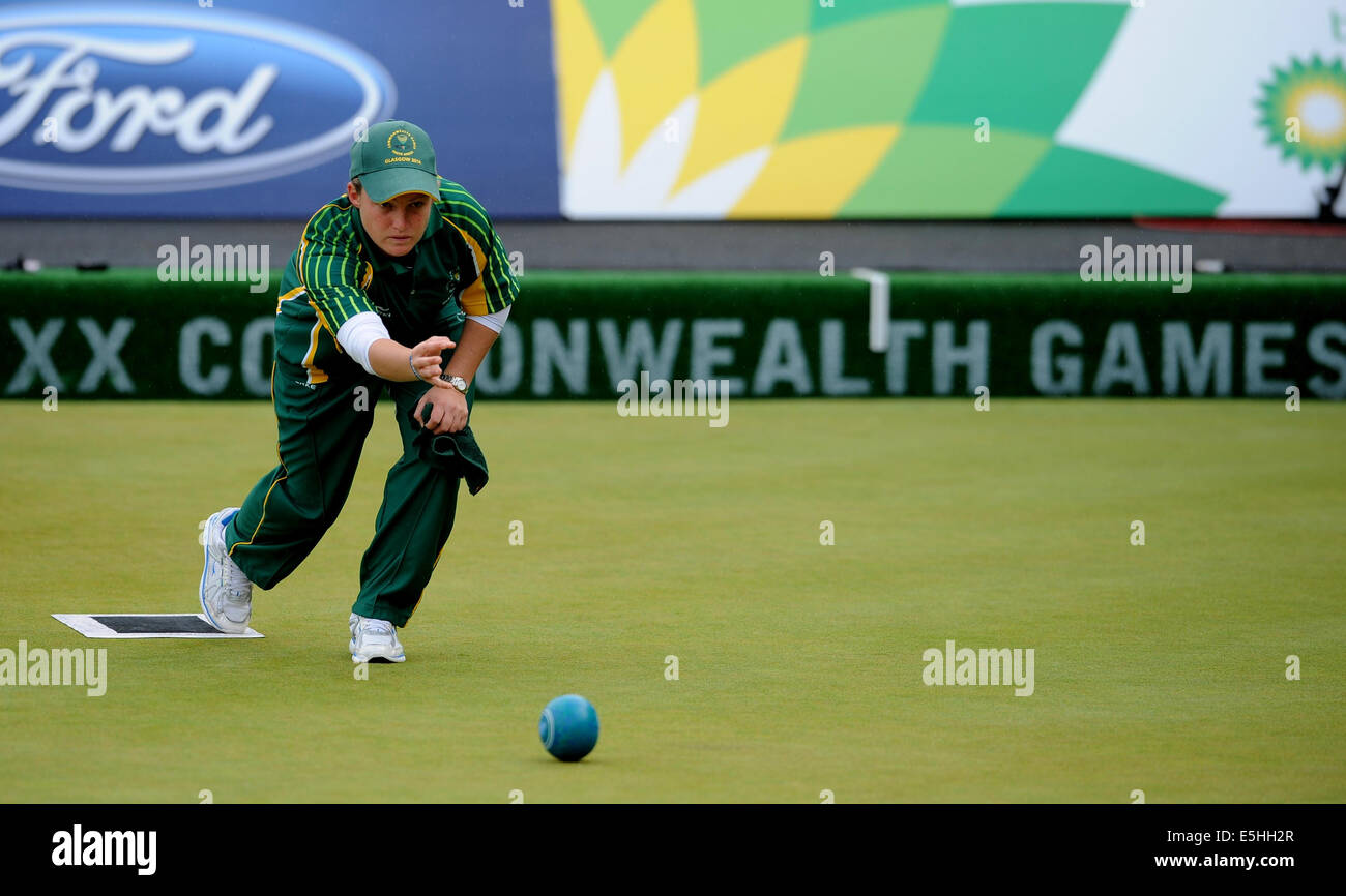 TRACY LEE BOTHA Südafrika KELVIN grüne GLASGOW Schottland 1. August 2014 Stockfoto