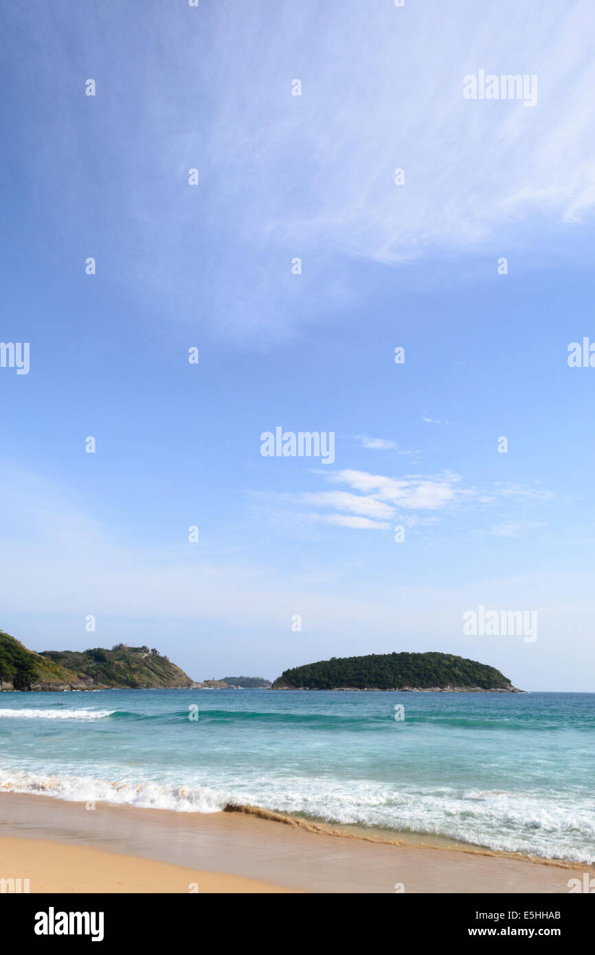 Phuket-Ansicht am NaiHarn beach Stockfoto