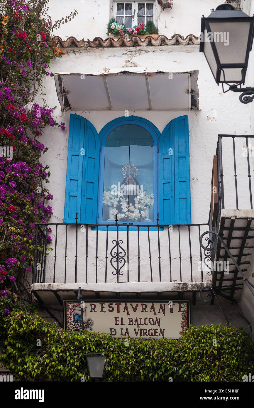 Spanien Andalusien, Marbella, Our Lady of Sorrows Nische Stockfoto