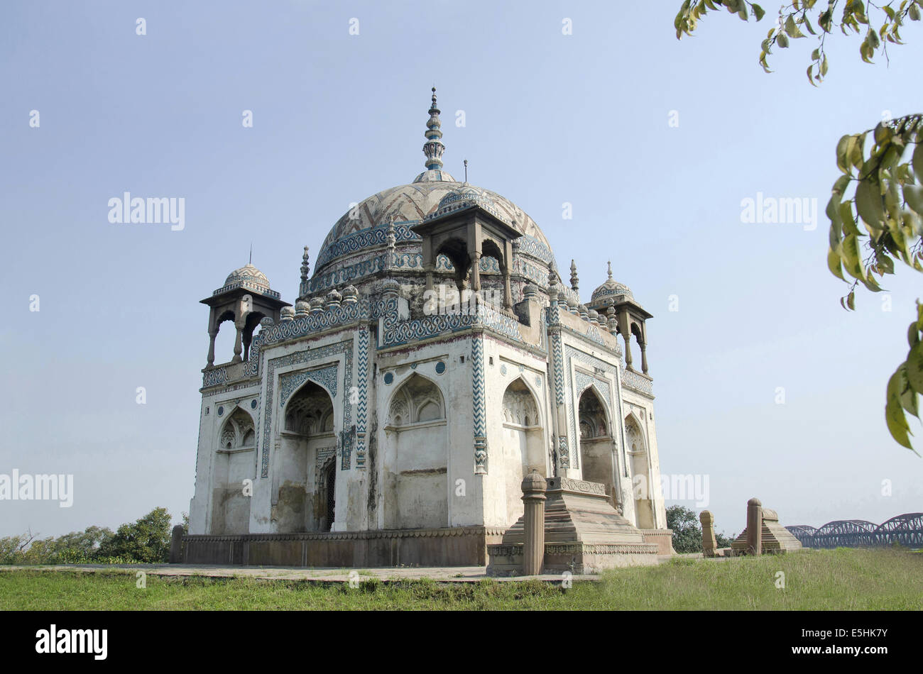 Lal Khans Rauza, Makbara, Grab, gebaut im Jahre 1733, Varanasi, Uttar Pradesh, Indien Stockfoto