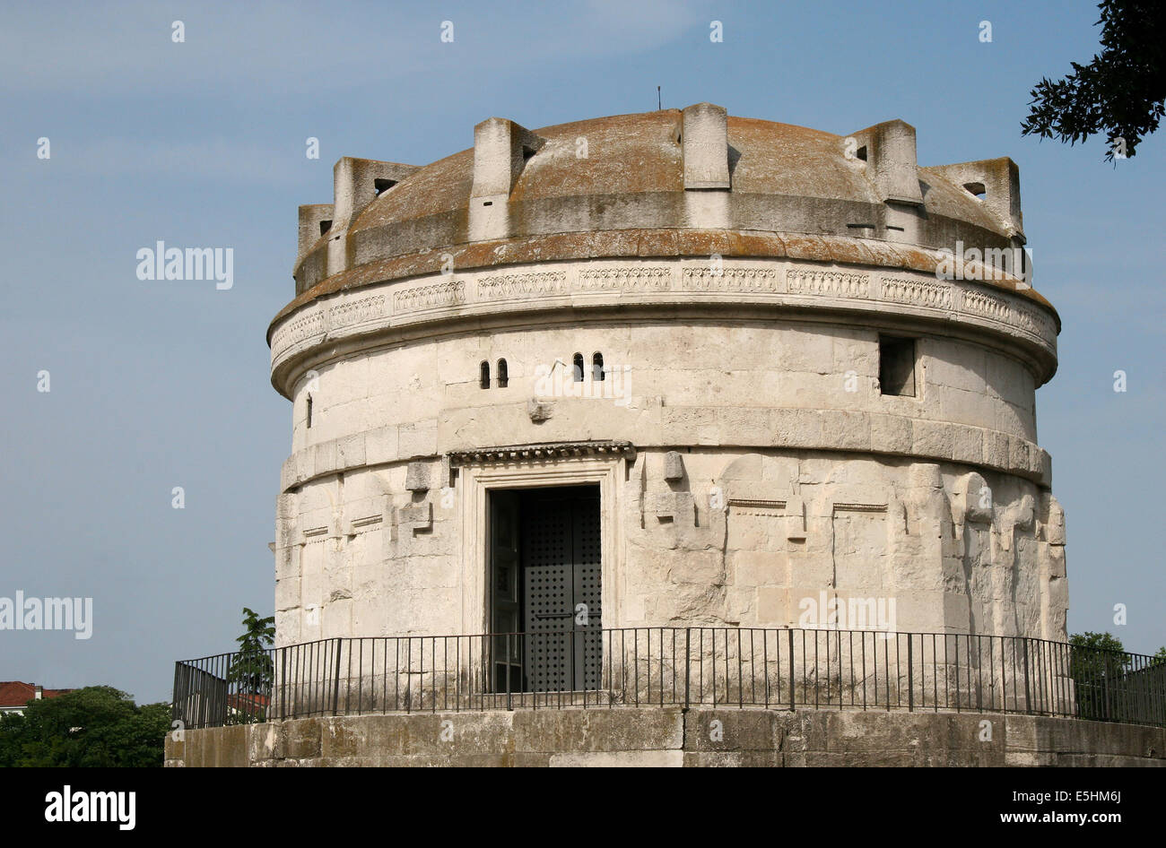 Italien. Ravenna. Mausoleum des Theoderich. 520 n. Chr. von Theoderich erbaut dem großen als seine zukünftige Grab. Stockfoto