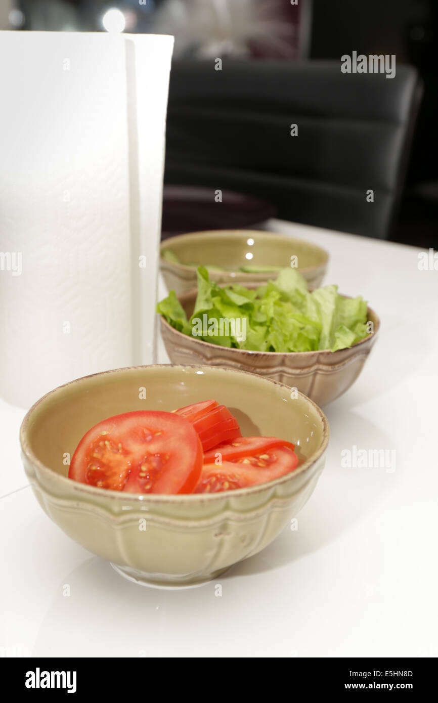 Den Tisch decken Stockfoto