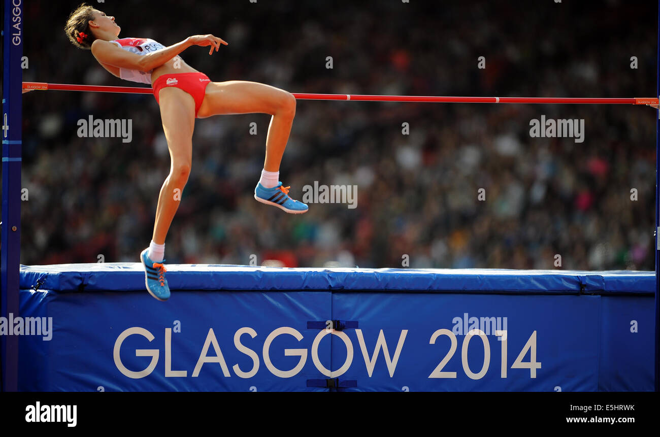 ISOBEL POOLEY ENGLAND HAMPDEN PARK GLASGOW Schottland 1. August 2014 Stockfoto