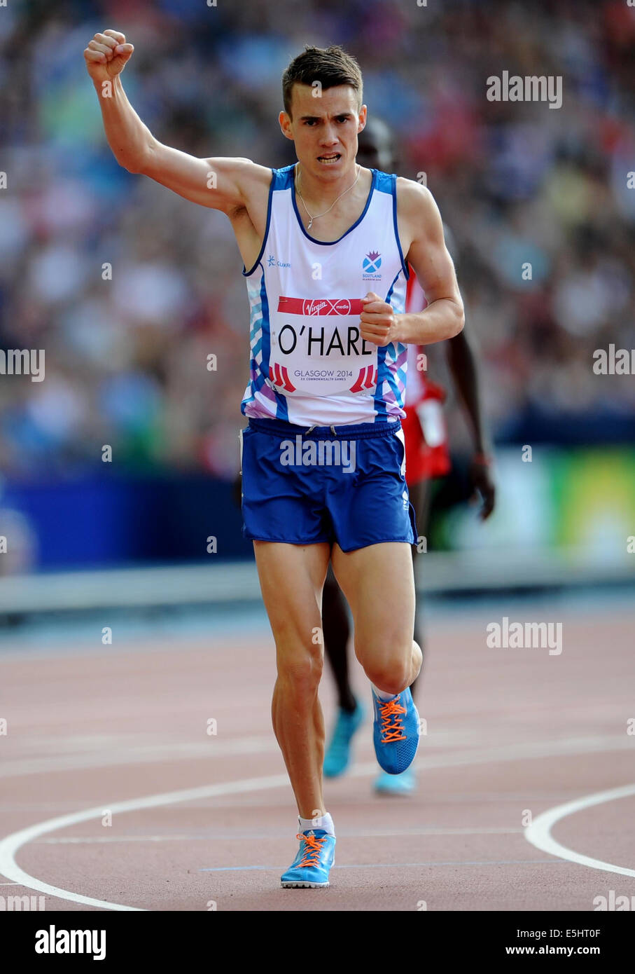 CHRIS O'HARE Schottland HAMPDEN PARK GLASGOW Schottland 1. August 2014 Stockfoto
