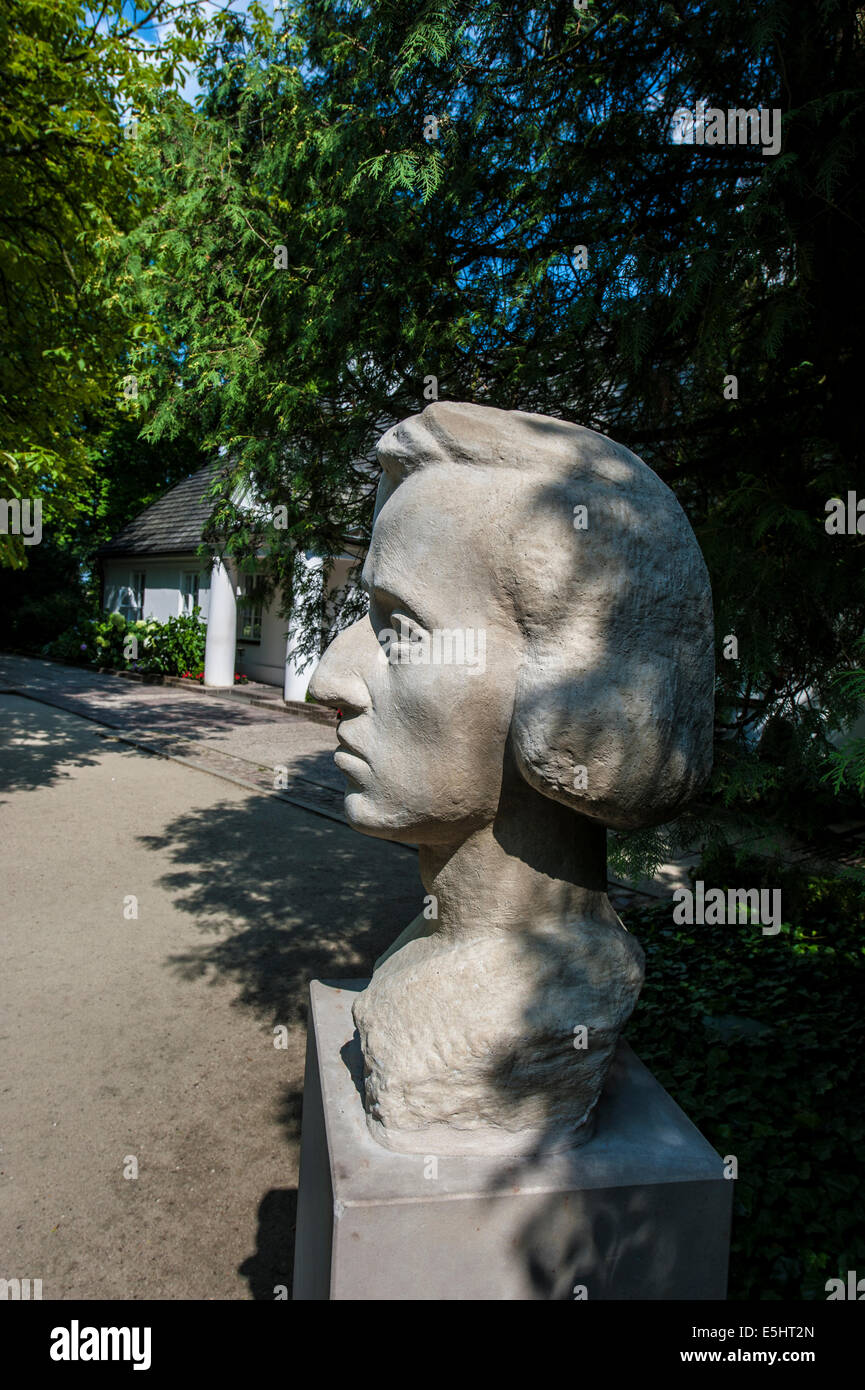 Das Herrenhaus und Park in Zelazowa Wola, das Geburtshaus und Museum von Fryderyk Chopin. Stockfoto