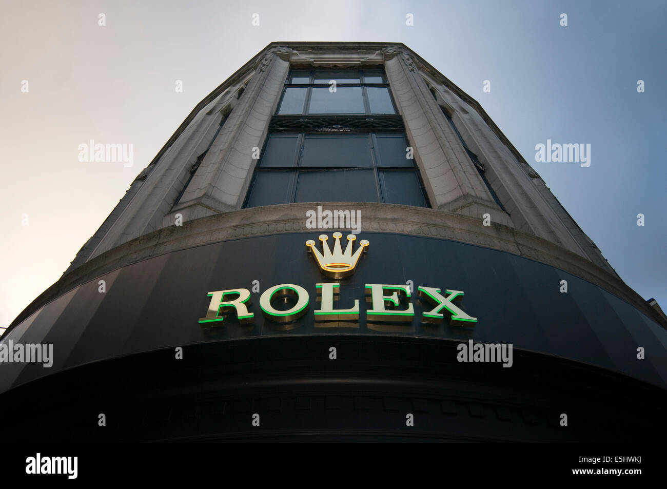 Rolex Shop Händler Händler Watch Uhren Verkäufer Einzelhandel Stockfoto