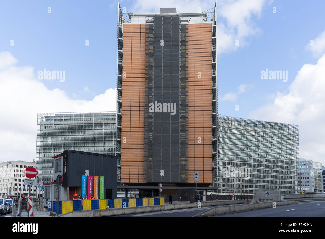 Brüsseler Berlaymont-Gebäude Stockfoto