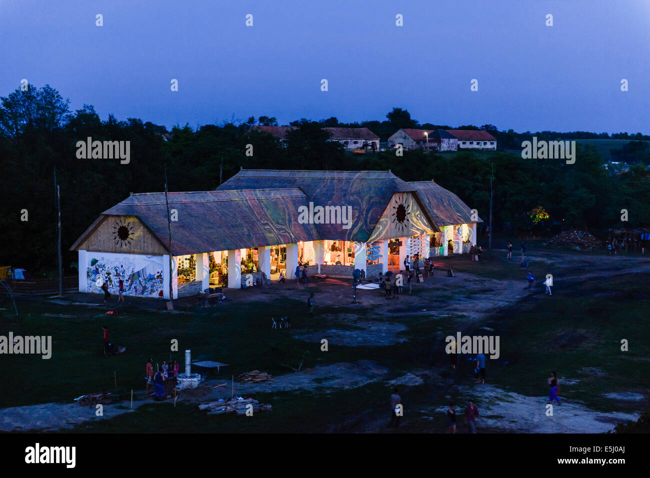 Ungarn. 31. Juli 2014. Artibarn am O.Z.O.R.A. eine Öko-Musik-Festival in Ungarn. 31. Juli 2014. Bildnachweis: Tom Arne Hanslien/Alamy Live-Nachrichten Stockfoto