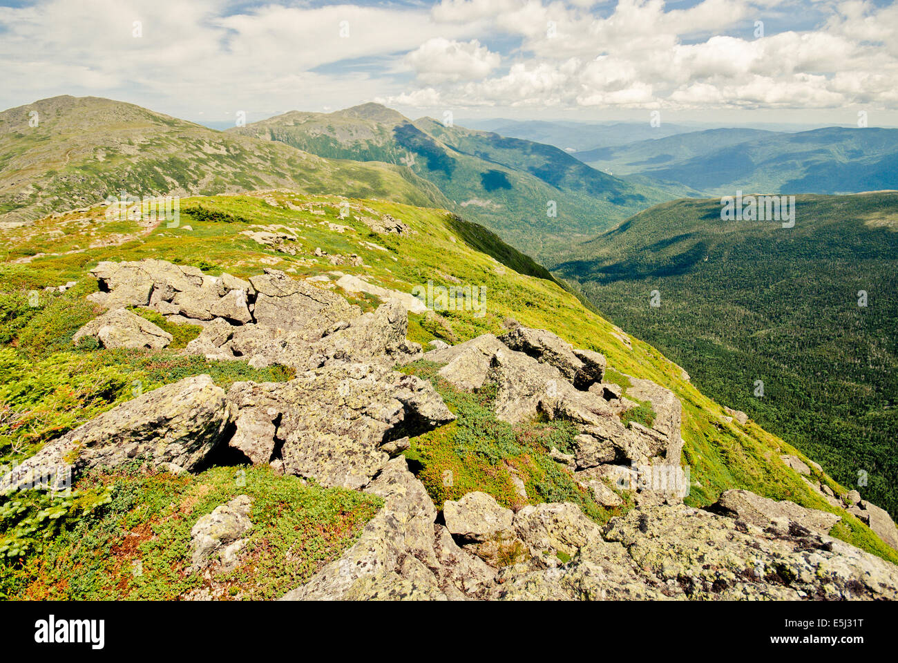 White Mountains, New Hampshire, Mount Jefferson. Stockfoto