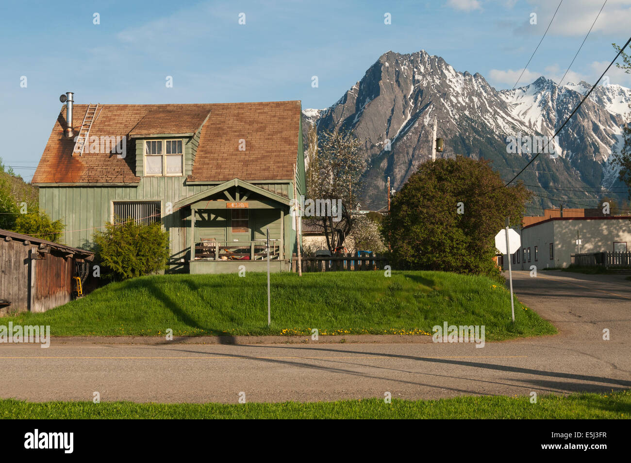 Elk203-4022 Kanada, British Columbia, Hazelton, Haus Stockfoto