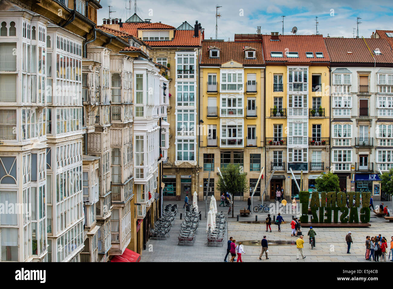 Old Town Vitoria Victoria Basque Country Stockfotos Und Bilder Kaufen Alamy