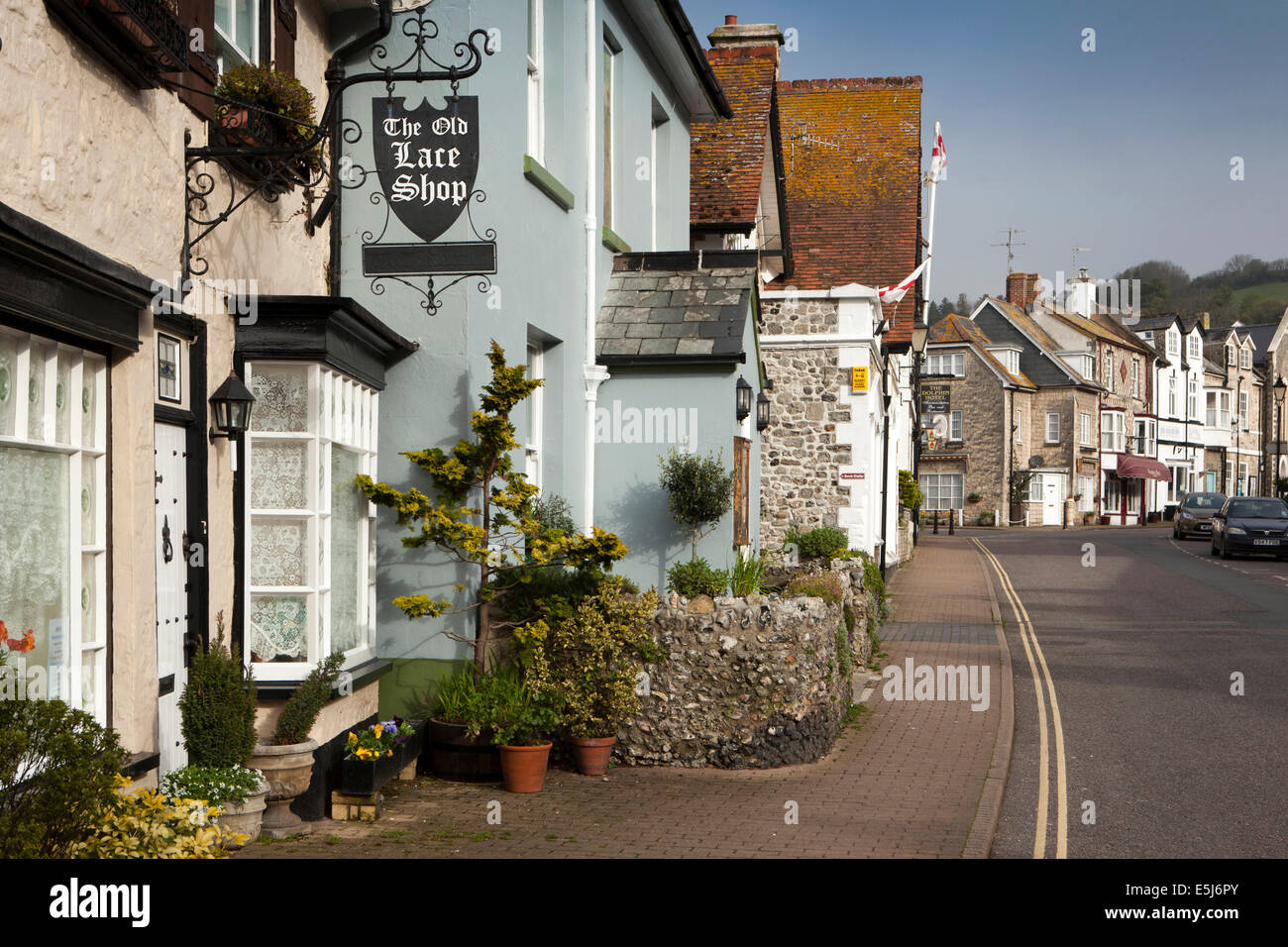 UK England, Dorset, Bier, den alten Spitzen-Shop, jetzt ein privates Haus Stockfoto