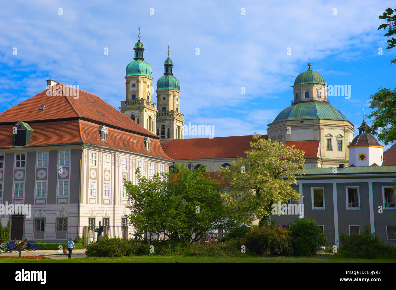 Kempten, Sankt Lorenz Basilica, Benediktiner-Abtei, Allgäu, Allgäu, Bayern, Deutschland Stockfoto