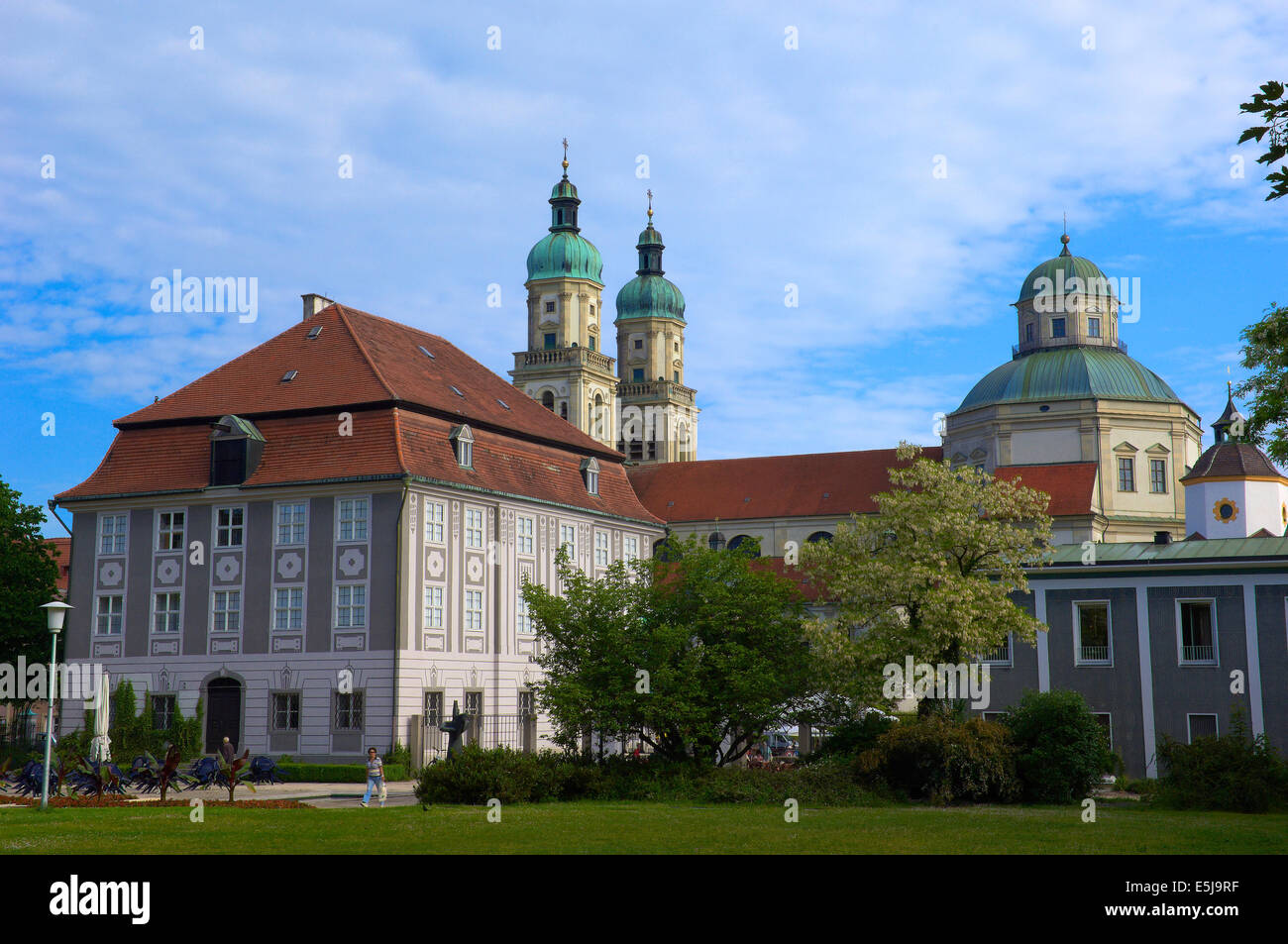 Kempten, Sankt Lorenz Basilica, Benediktiner-Abtei, Allgäu, Allgäu, Bayern, Deutschland Stockfoto