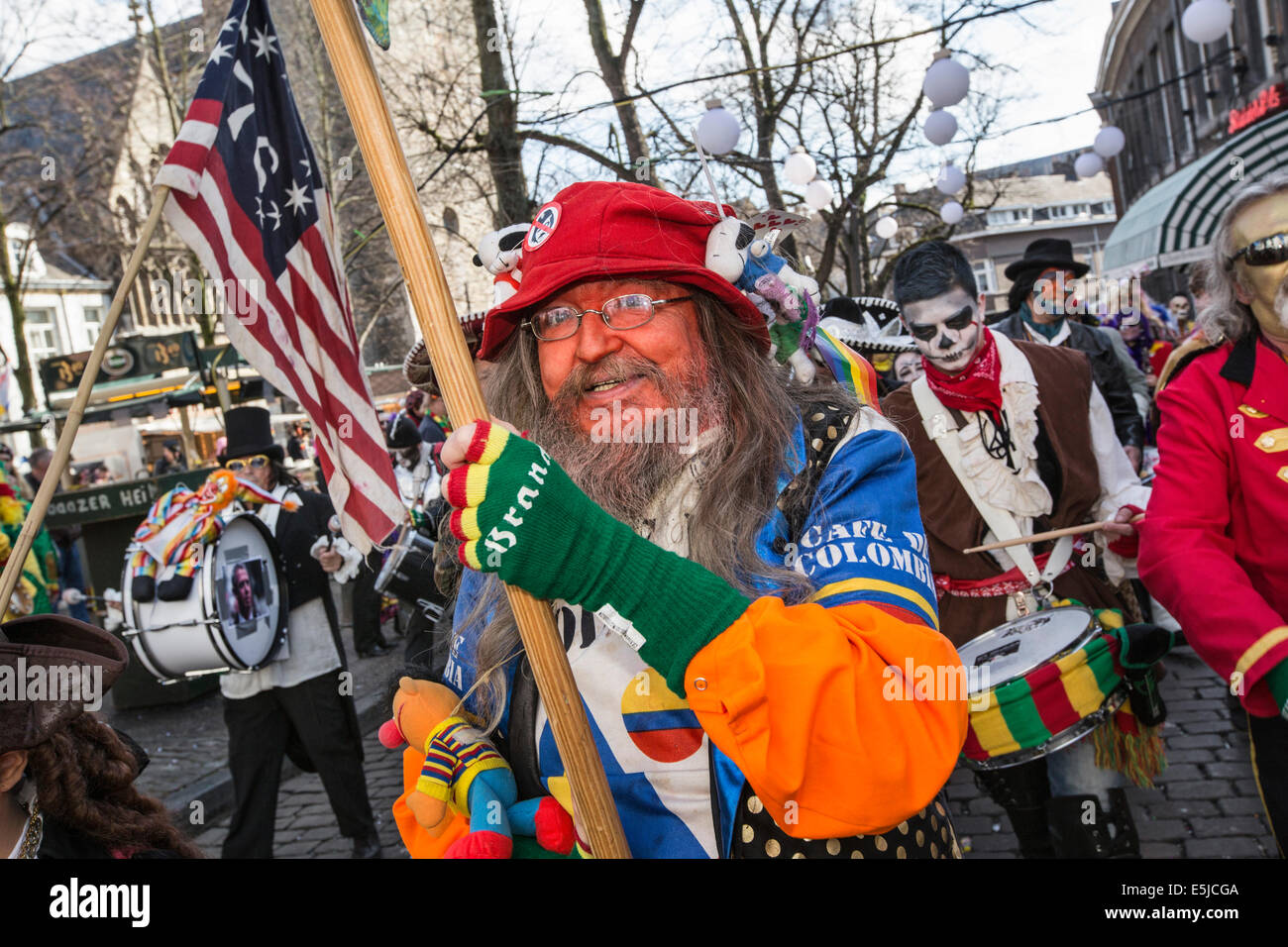 Niederlande Maastricht Karneval kostümierte Stockfoto