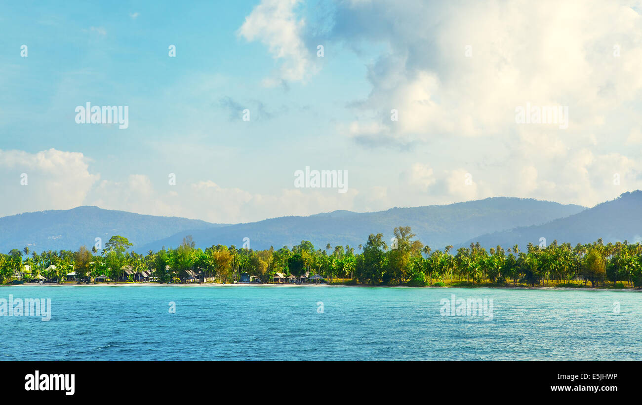 schönen sonnigen Tag am Strand, Samui, thailand Stockfoto
