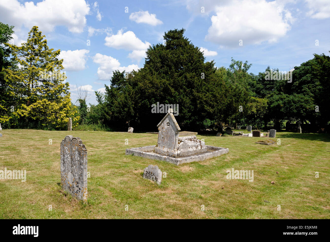 Grabsteine in Gottesacker, Marienkirche, Bayford Hertfordshire Stockfoto