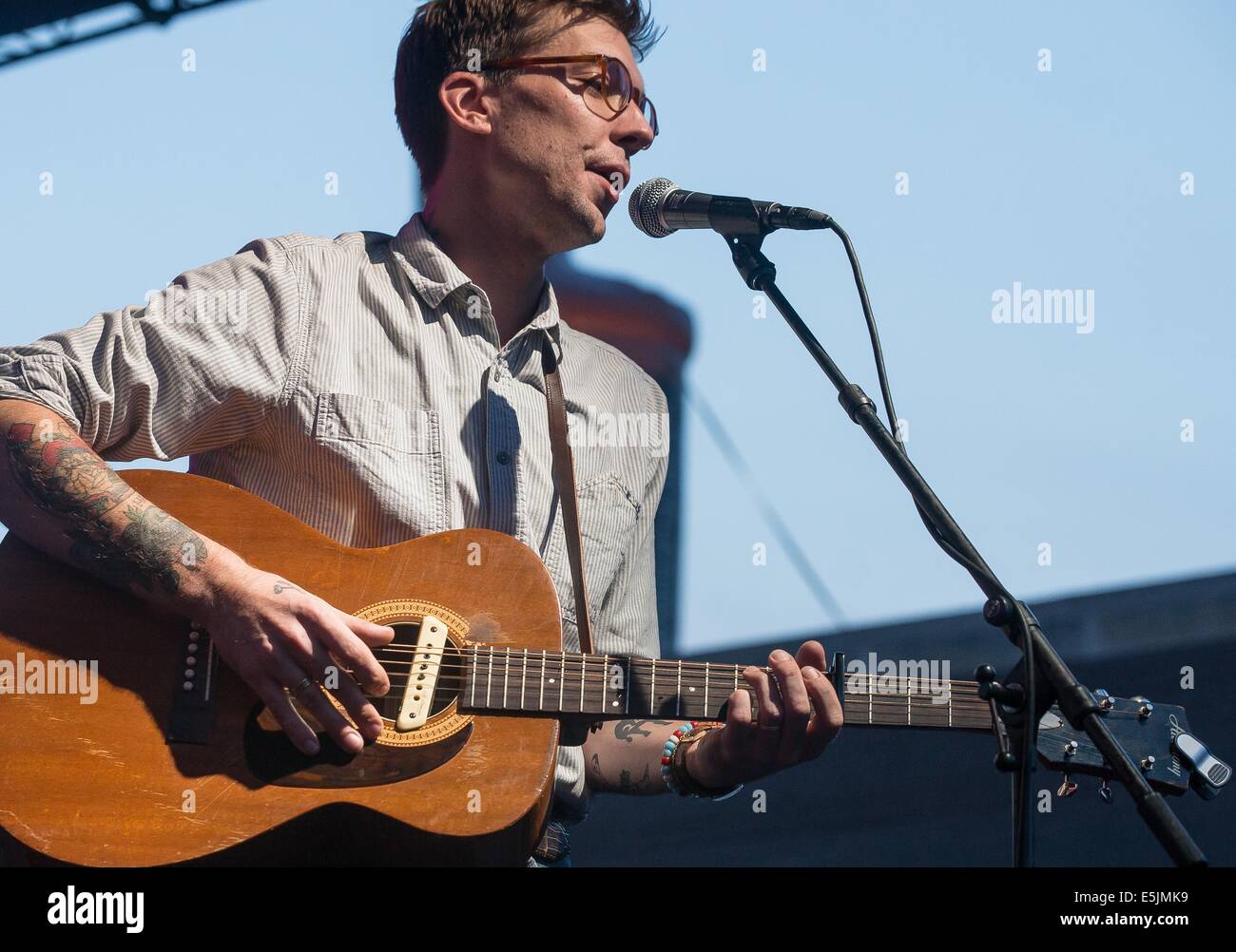 20. Juli 2014 - führt Ferndale, MI, USA - JUSTIN TOWNES EARLE in Ferndale, Michigan. (Kredit-Bild: © Alexis Simpson/ZUMA Draht) Stockfoto