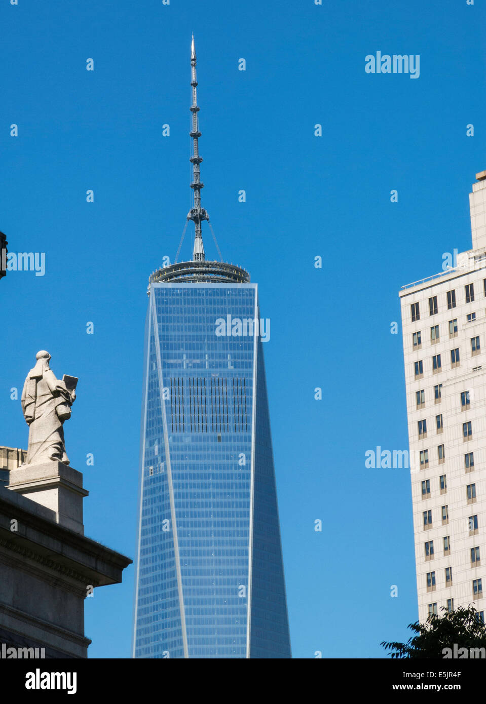 One World Trade Center von Foley Quadrat, Lower Manhattan, NYC, USA Stockfoto