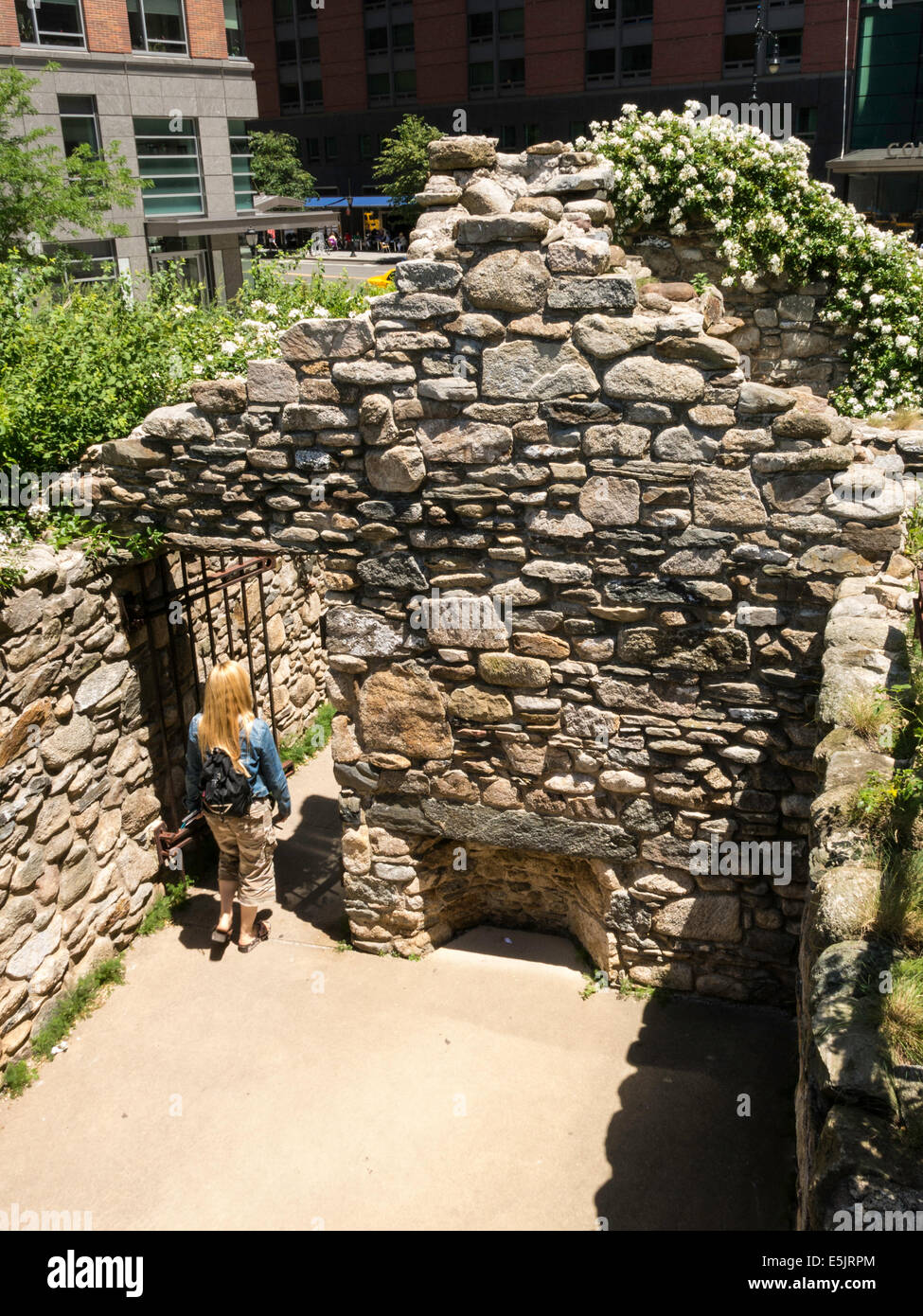 Irische Hunger Memorial in Lower Manhattan, NYC, USA Stockfoto