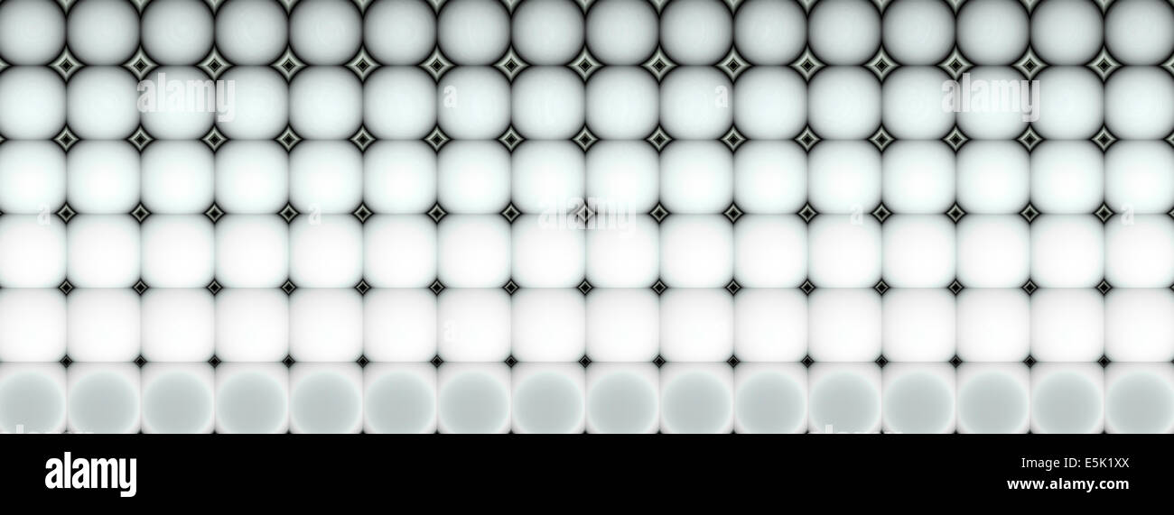 3D abstrakt Fliesen Mosaik Hintergrund grau schwarz weiß Stockfoto
