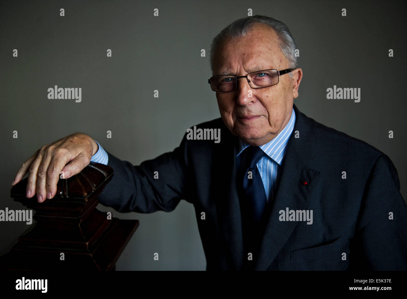 Der ehemalige Präsident der Europäischen Kommission, Jacques Delors Stockfoto