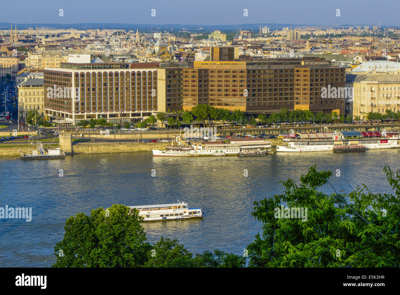 Budapest, Intercontinental Hotel, Sofitel Hotel Stockfoto