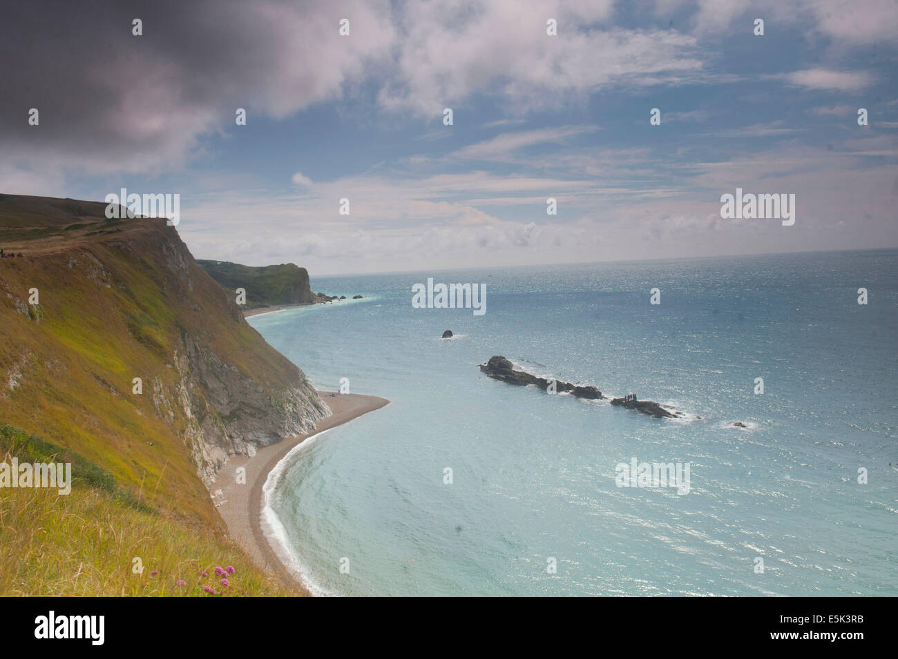 Der Jurassic Coast ist ein UNESCO-Welterbe an der englischen Kanalküste Südenglands. Stockfoto