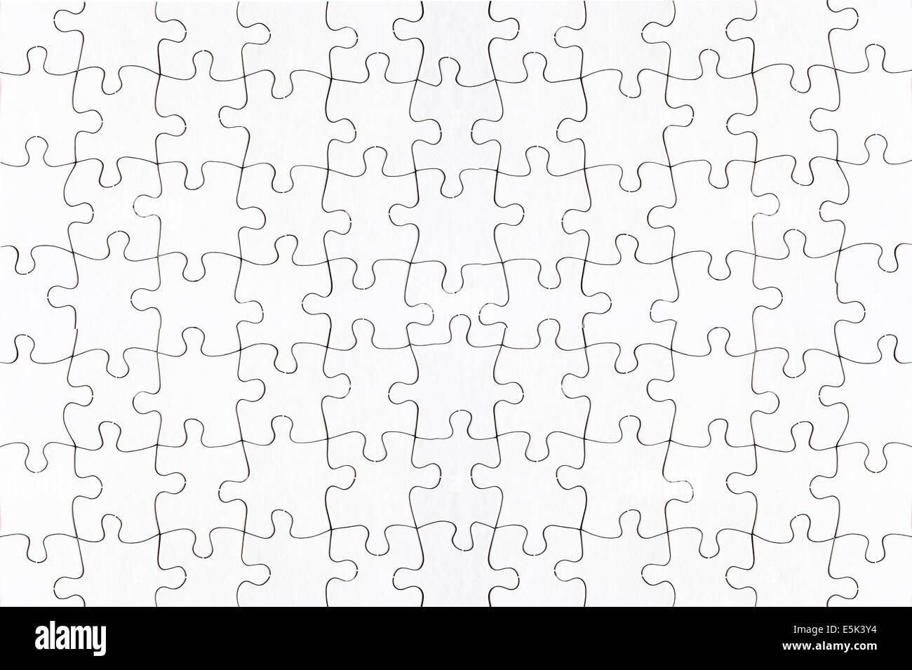 full-Frame-komplette leere Jigsaw puzzle Stockfoto