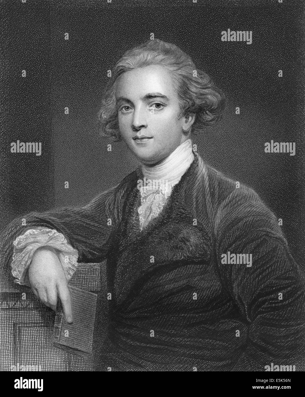 Porträt von Sir William Jones, 1746-1794, ein Anglo-Waliser Philologe und Gelehrter des alten Indien, Stockfoto
