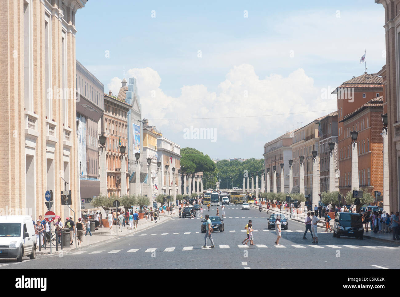 Rom, Italien 2014 - Via della Conciliazione Stockfoto