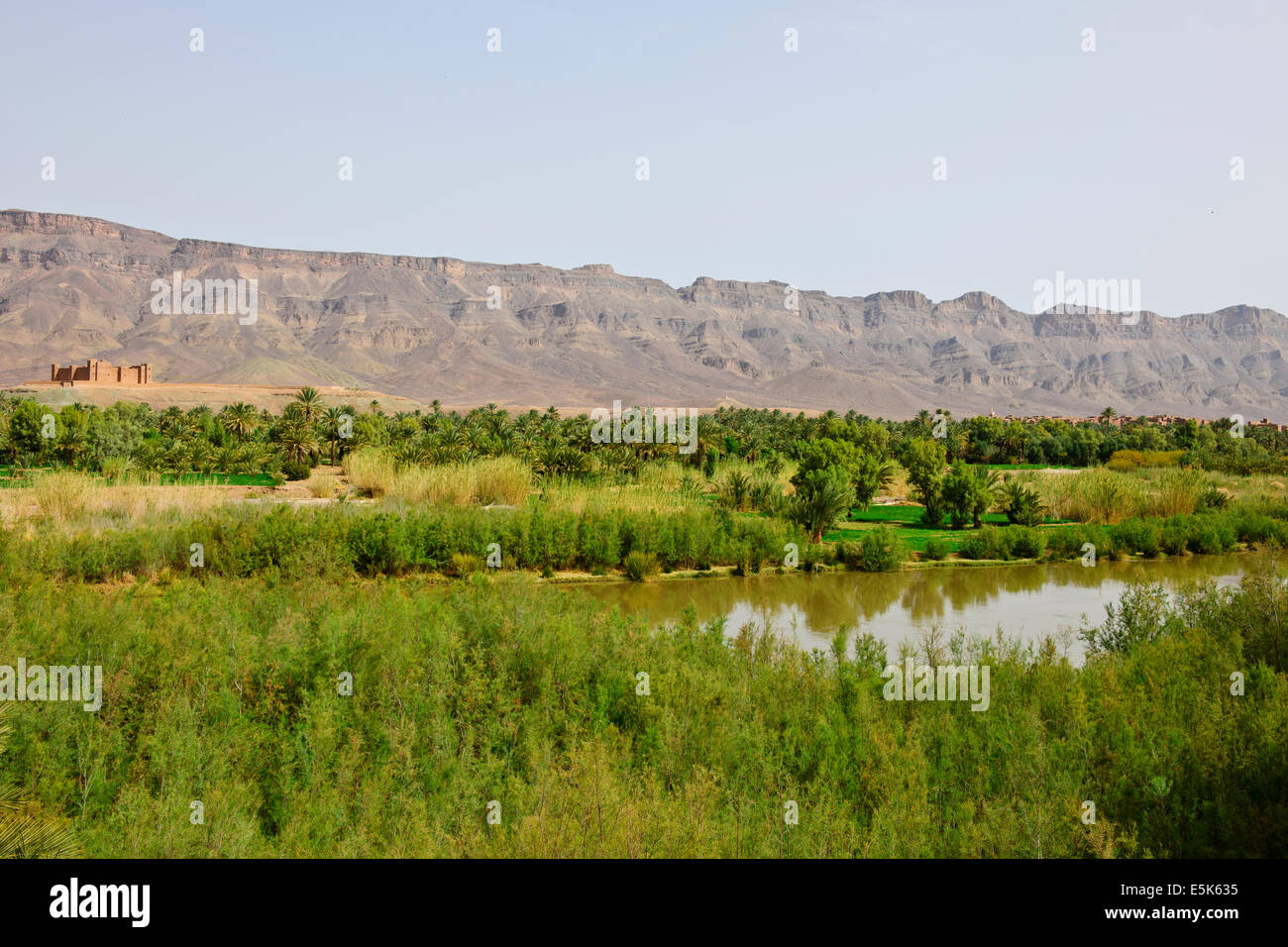 Agora, Hotel, Oase in der Wüste, Paul Street, Reisen & Landscape Photographer, südlichen Marokko, an der Grenze der Wüste Sahara & Algerien, Nord Afrika Stockfoto