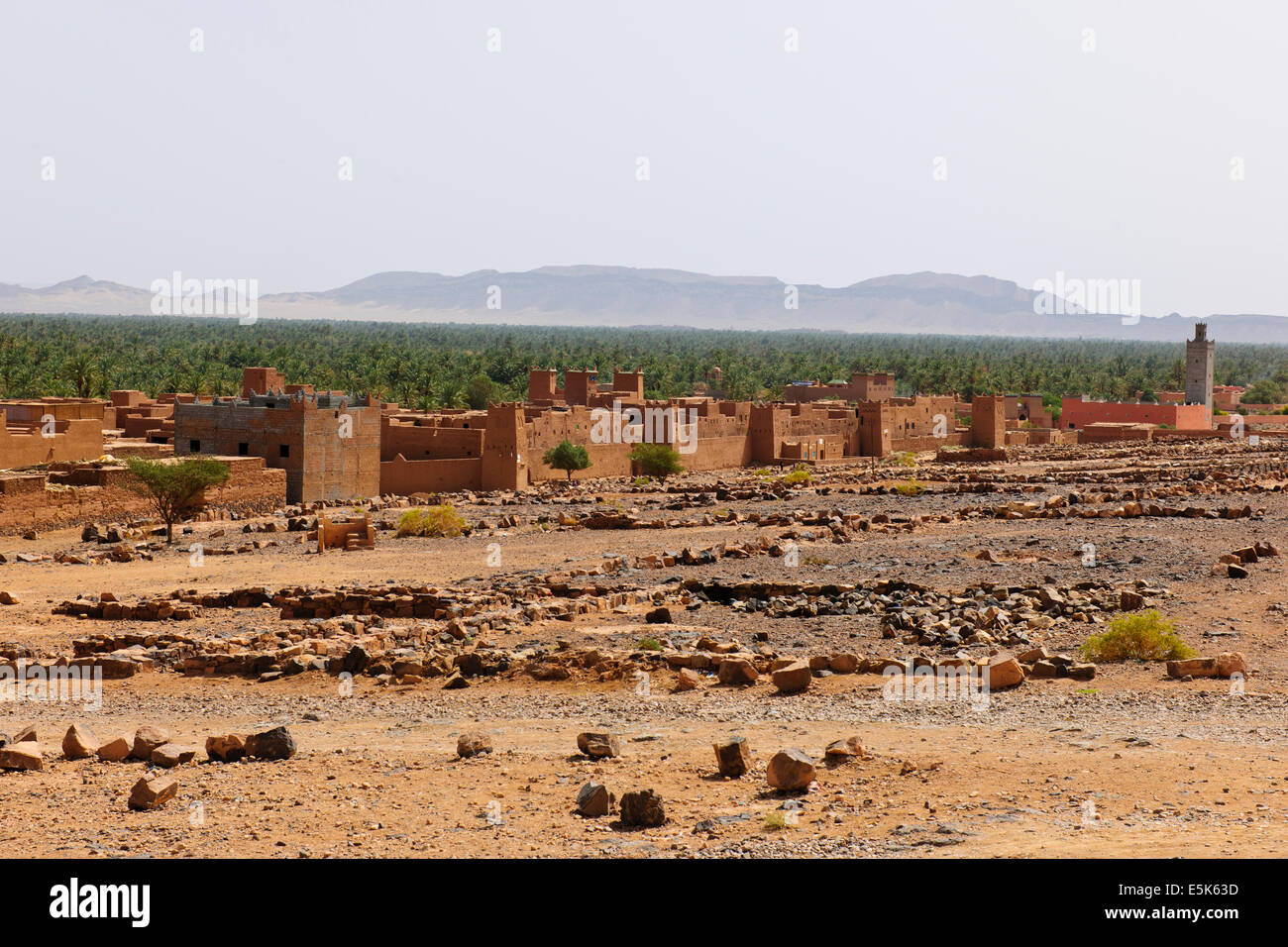 Agora, Hotel, Oase in der Wüste, Paul Street, Reisen & Landscape Photographer, südlichen Marokko, an der Grenze der Wüste Sahara & Algerien, Nord Afrika Stockfoto