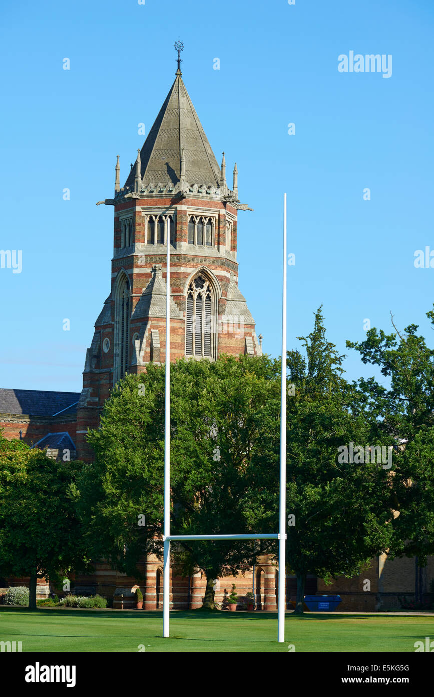 Rugby-unabhängigen Privatschule aus nächster Nähe, Hillmorton Road Rugby Warwickshire UK Stockfoto
