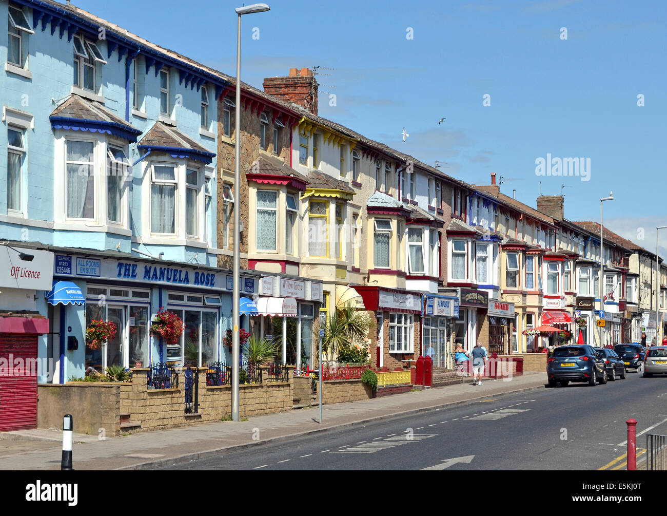 Traditionelle Bed &amp; Breakfast Hotels in Blackpool, Lancashire, England, UK Stockfoto